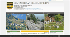 Desktop Screenshot of comune.sangiacomofilippo.so.it