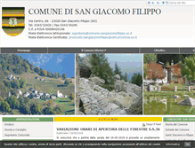 Tablet Screenshot of comune.sangiacomofilippo.so.it